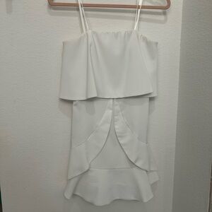 Fox & Gray Strapless white dress